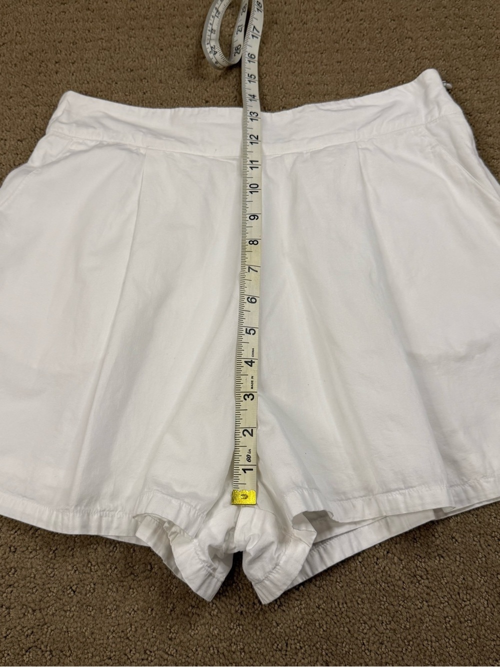 WeWoreWhat White High-Rise Pleated Shorts - Picture 6 of 12